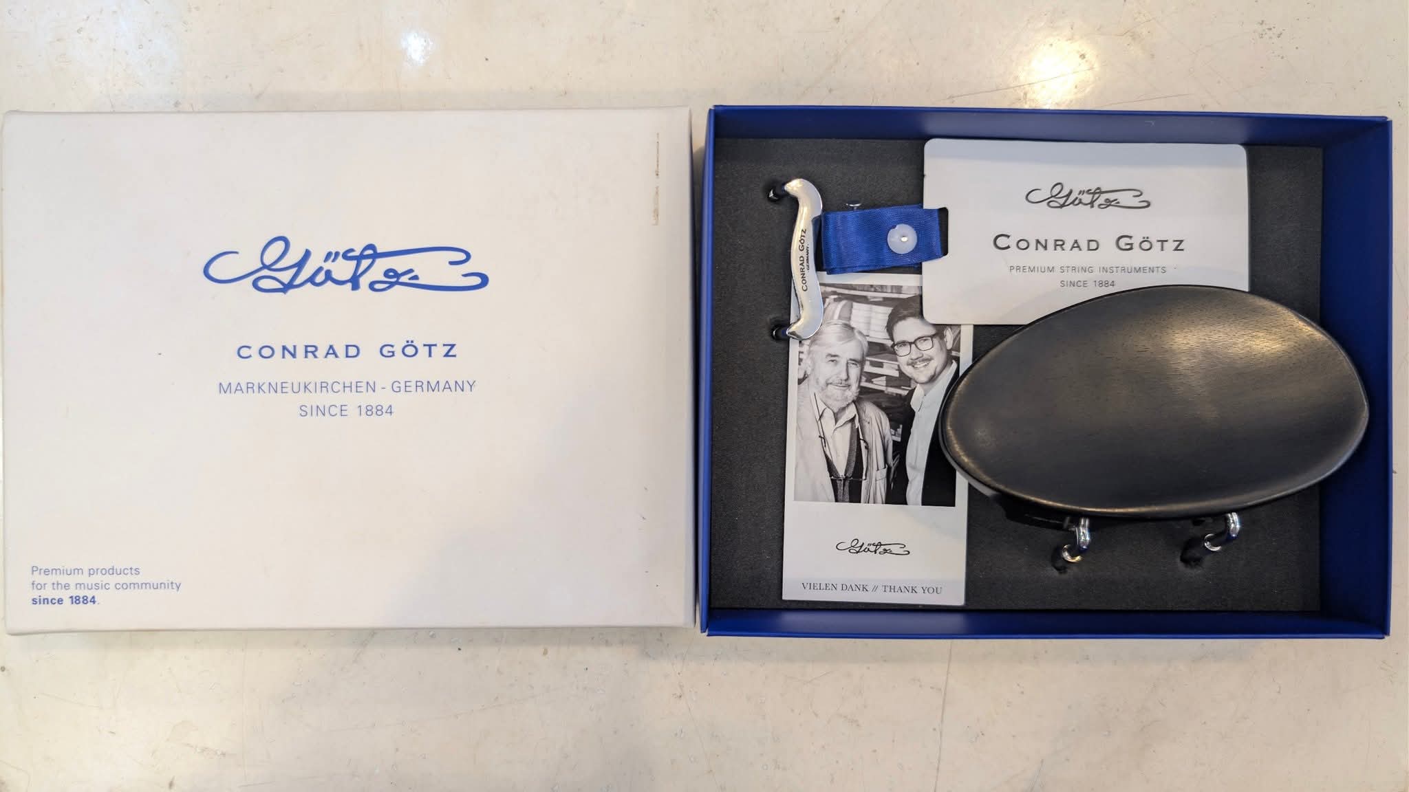 Chinrest New Flesch chính hãng Conrad Gotz Germany (tựa cằm đàn violin)